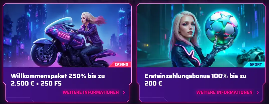 Robycasino Willkommensbonus
