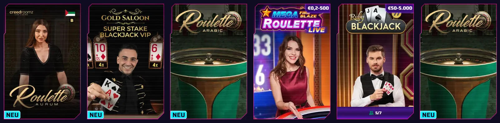 RobyCasino Live-Casino